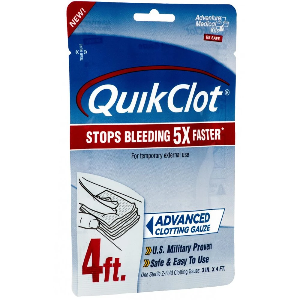 Adventure Medical 3in X 4ft QuikClot Gauze