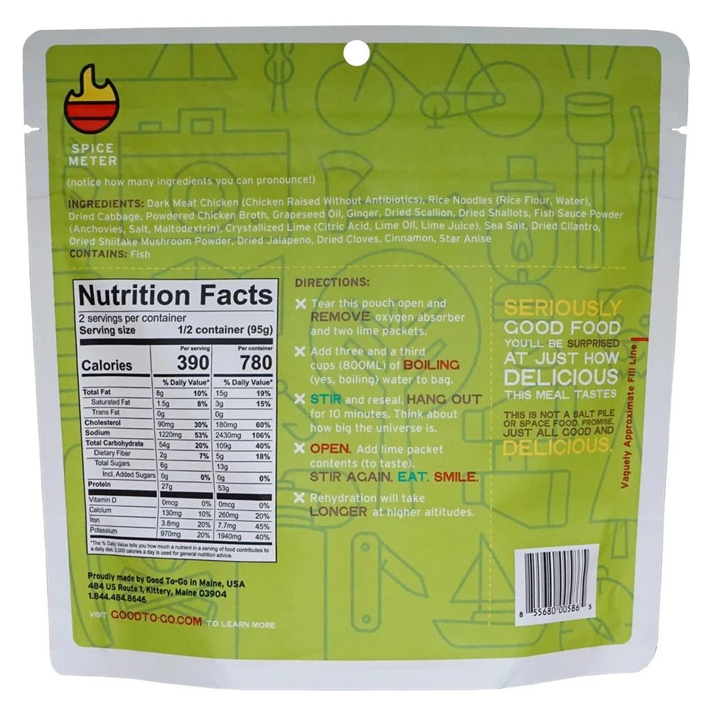 Good To-Go Chicken Pho Dehydrated Meal - Image 2